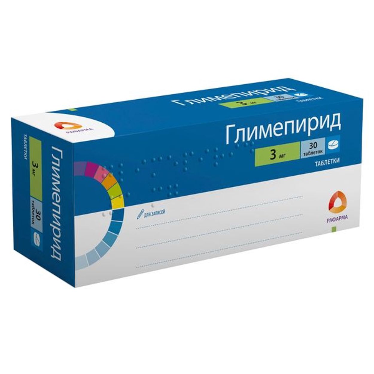 ГЛИМЕПИРИД ТАБ 3МГ №30