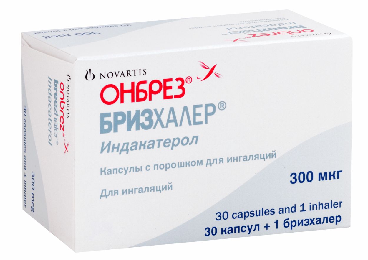 ОНБРЕЗ БРИЗХАЛЕР КАПС С ПОР Д/ИНГ 300МКГ №30 С УСТРОЙСТВОМ Д/ИНГ