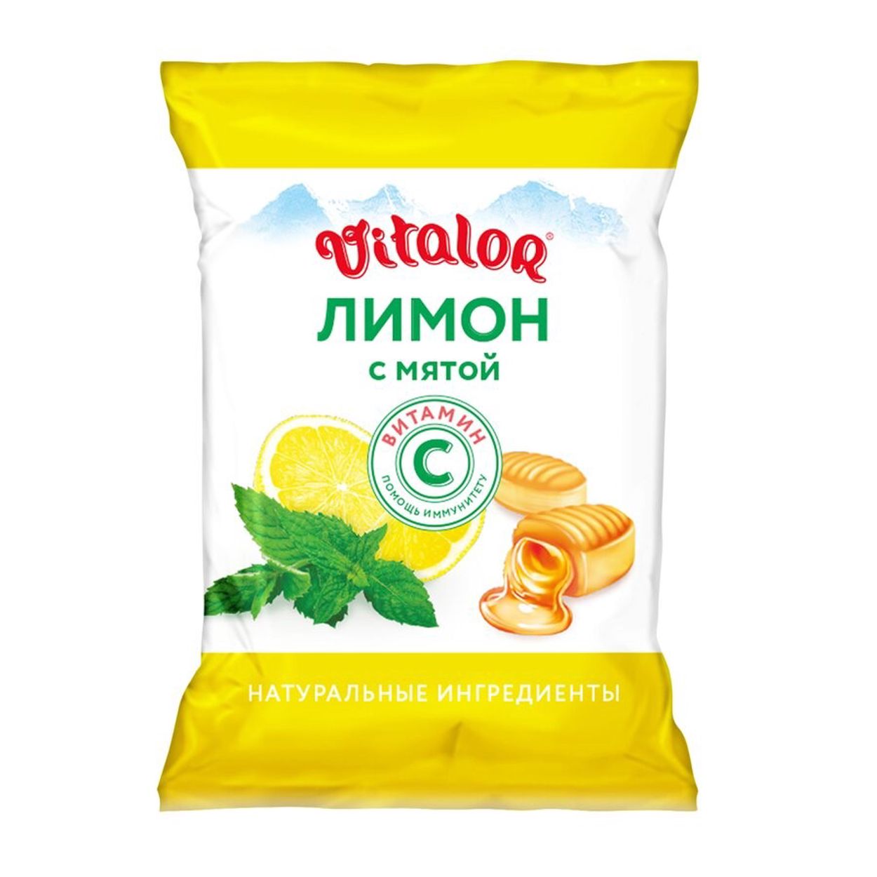 ВИТАЛОР КАРАМЕЛЬ 60Г ЛИМОН/МЯТА+ВИТ С