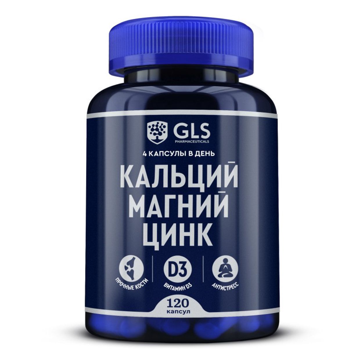 ДЖИЭЛЖЭС КАЛЬЦИЙ/МАГНИЙ/ЦИНК КАПС №120 БАД