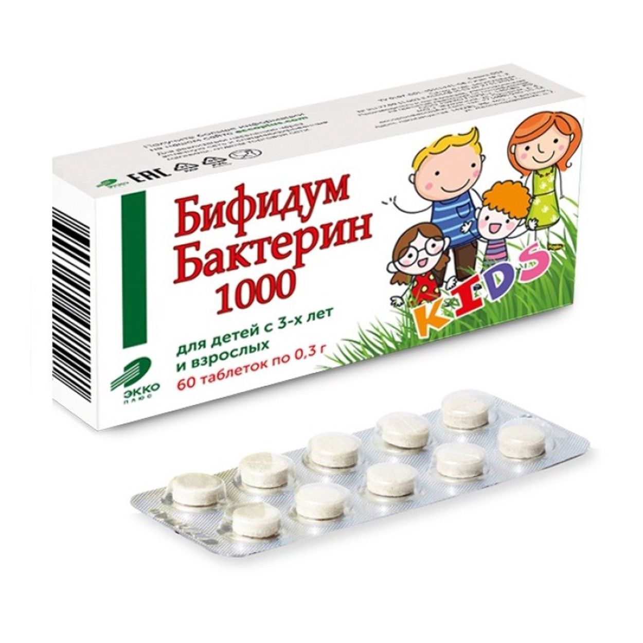 БИФИДУМБАКТЕРИН 1000 ТАБ №60