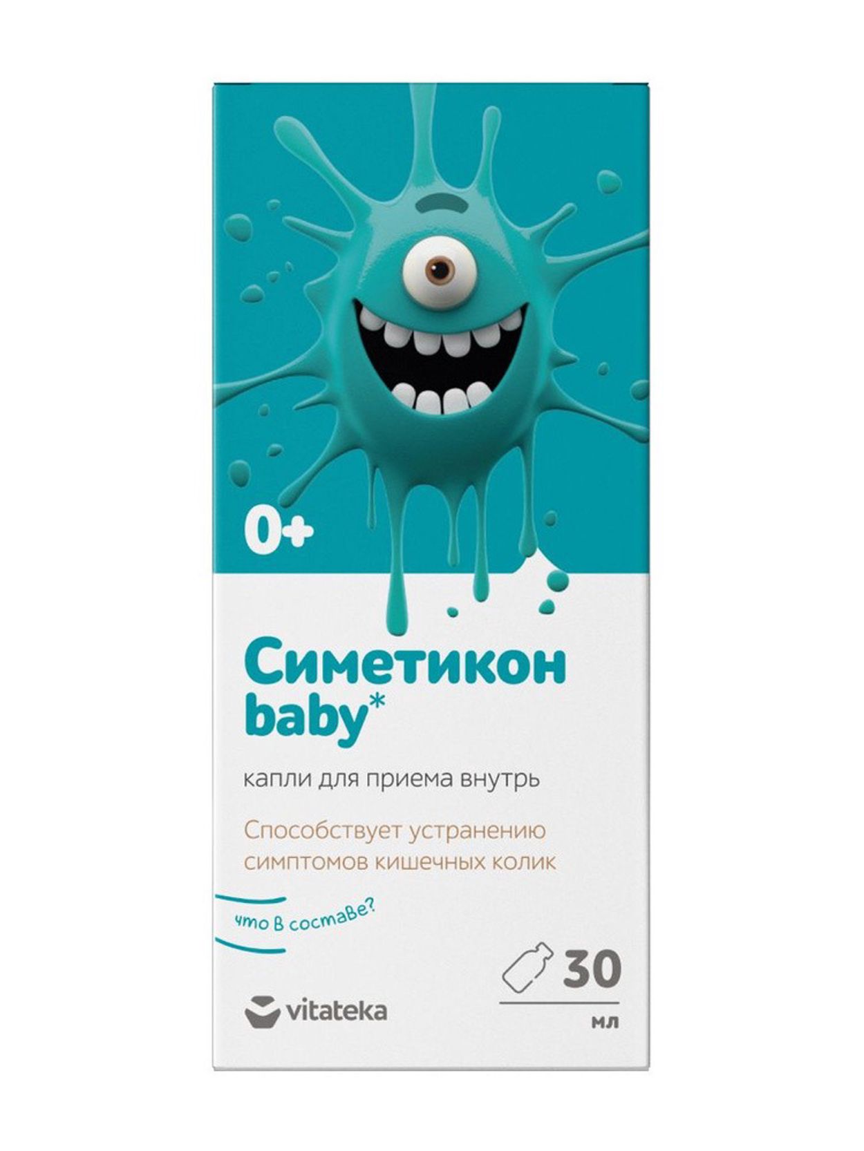 ВИТАТЕКА КОМФОРТ БЭБИ СИМЕТИКОН КАПЛИ ВНУТРЬ ФЛ 30МЛ БАД