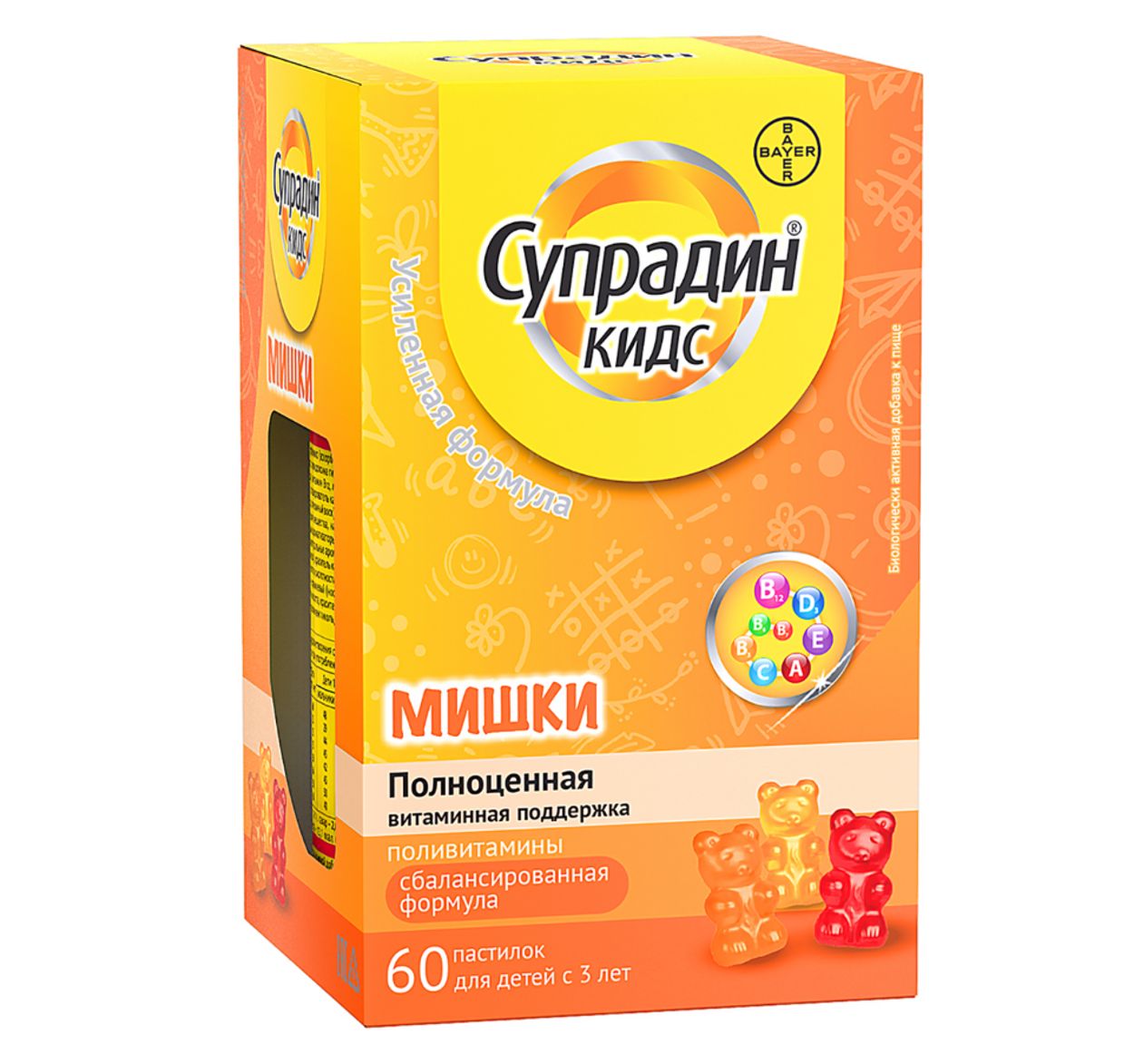 СУПРАДИН КИДС МИШКИ ПАСТИЛКИ ЖЕВ 4Г №60