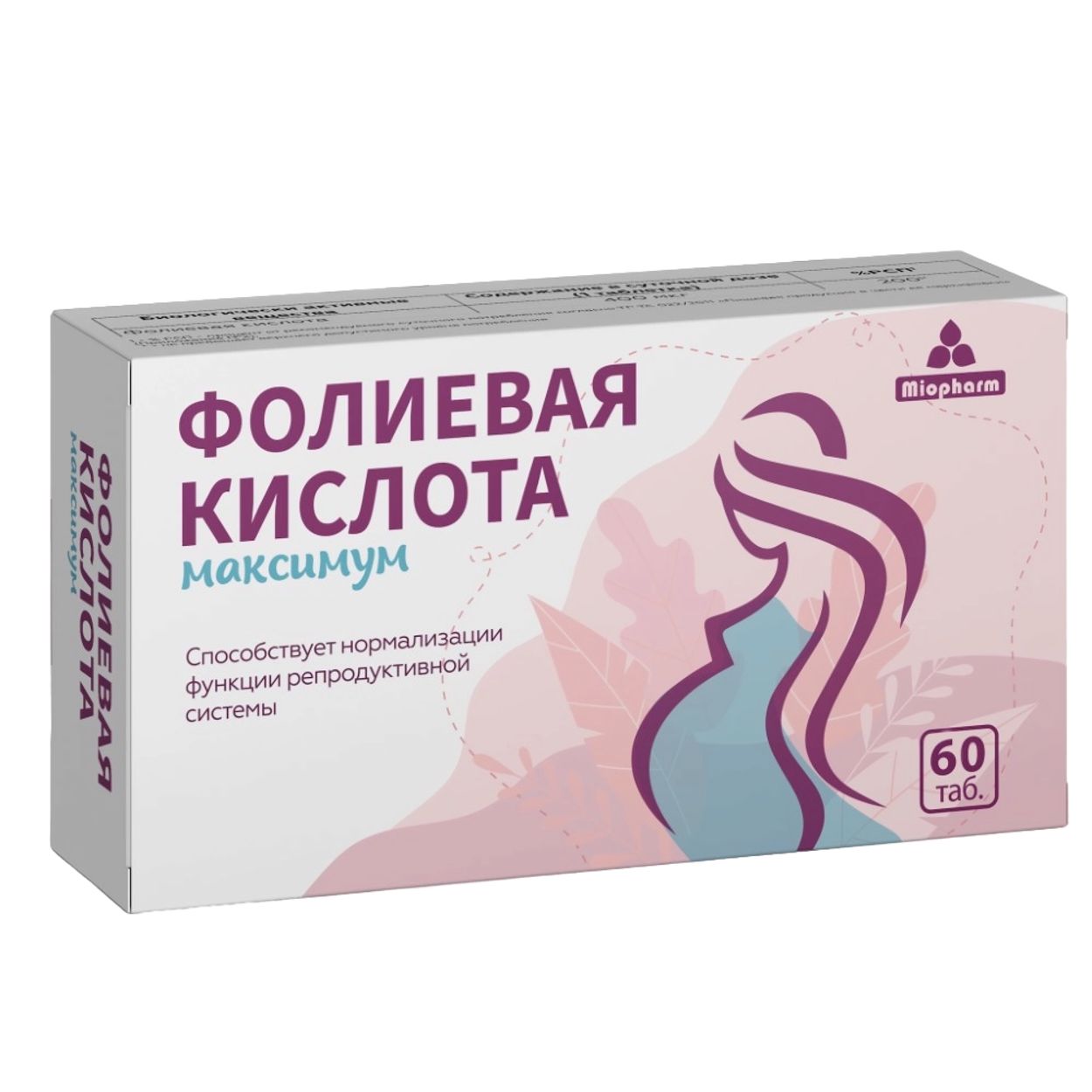 ФОЛИЕВАЯ КИСЛОТА МАКСИМУМ ТАБ №60 БАД