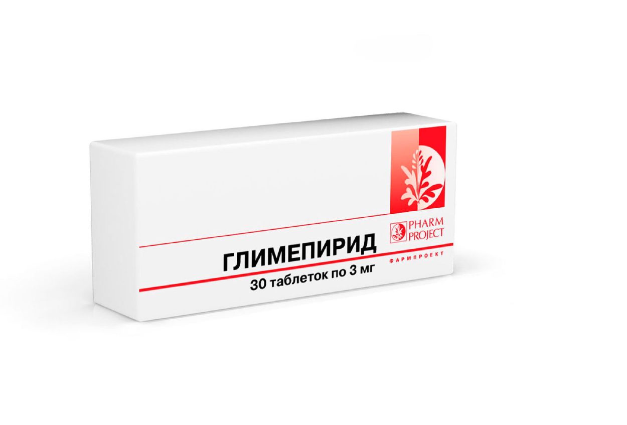 ГЛИМЕПИРИД 3МГ ТАБ №30