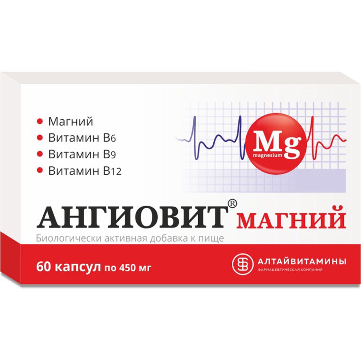 АНГИОВИТ МАГНИЙ КАПС №60