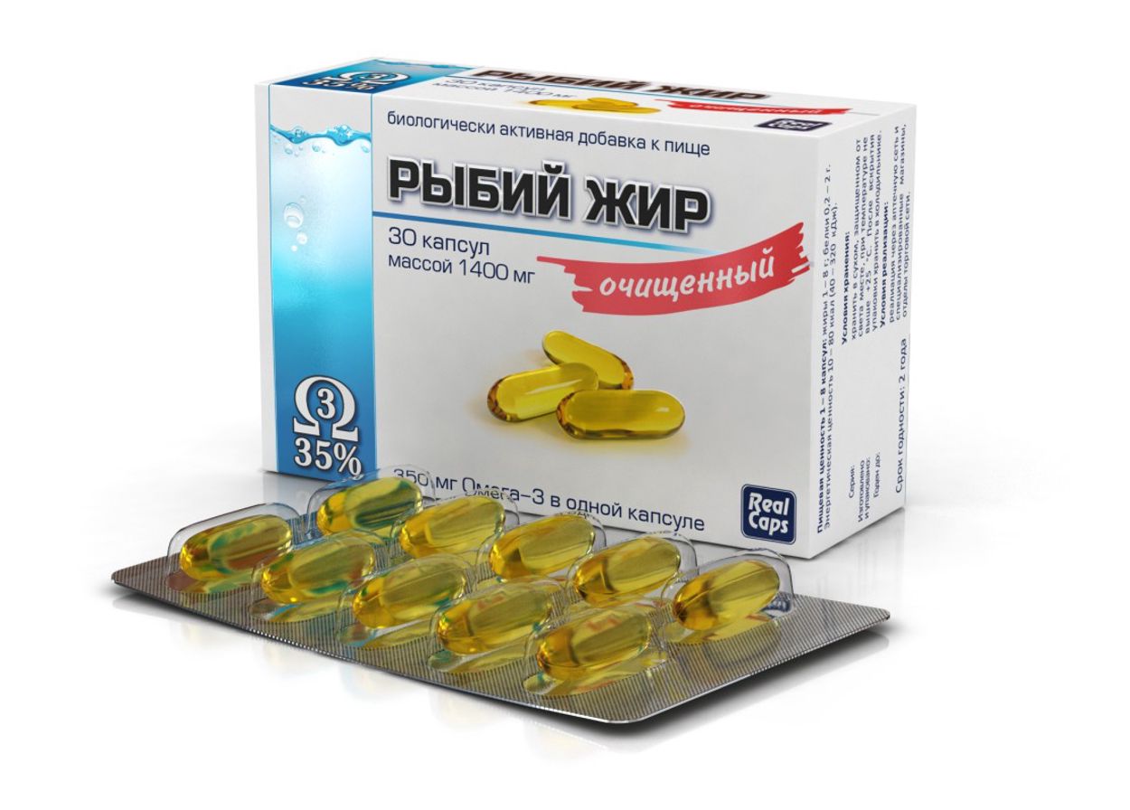 РЫБИЙ ЖИР ОЧИЩЕННЫЙ 1400 МГ КАПС №30