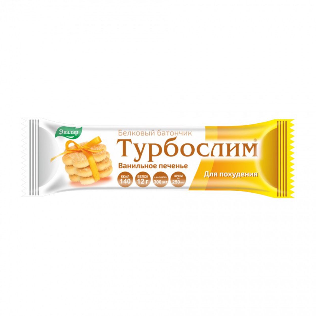ТУРБОСЛИМ БЕЛКОВЫЙ БАТОНЧИК Д/КОНТРОЛЯ МАССЫ ТЕЛА ВАНИЛЬНОЕ ПЕЧЕНЬЕ 50Г