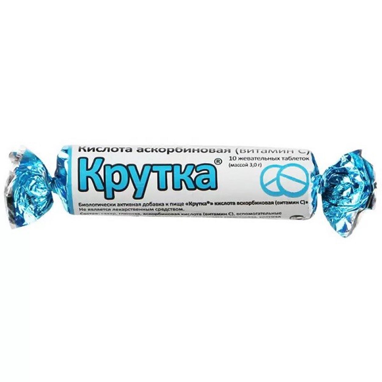 АСКОРБИНОВАЯ К-ТА С САХАРОМ ТАБ КРУТКА №10