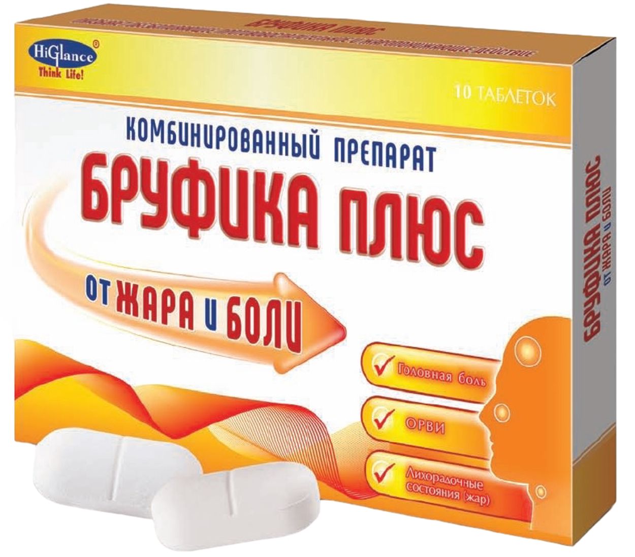 БРУФИКА ПЛЮС ТАБ 400МГ+325МГ №10