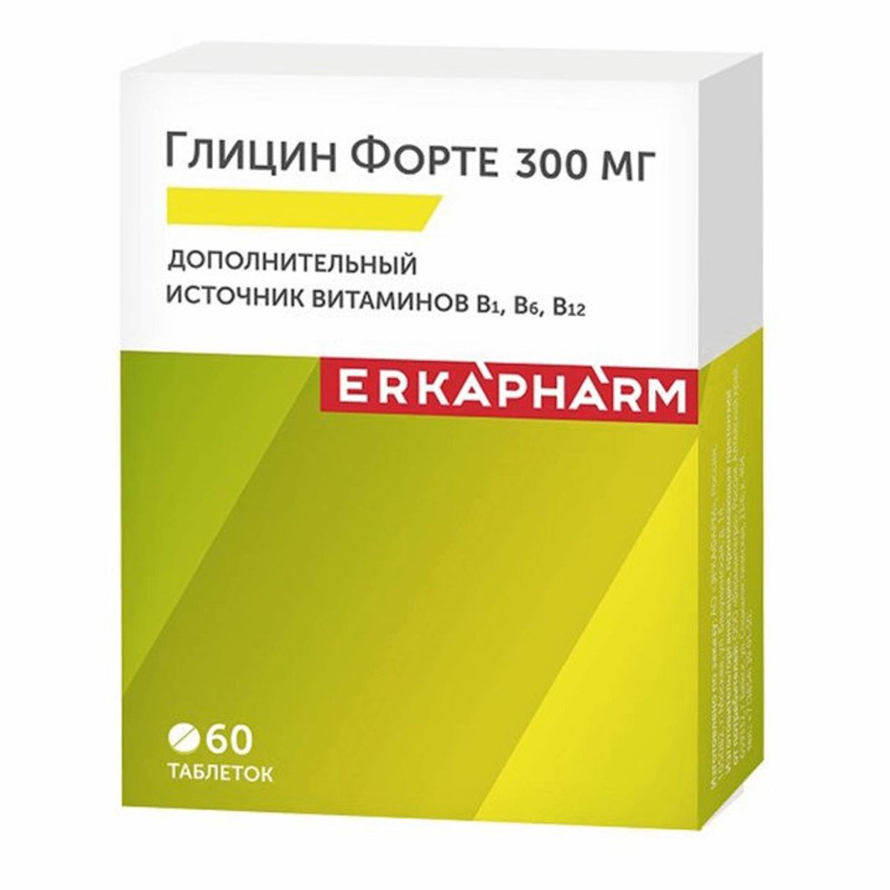 ЭРКАФАРМ ГЛИЦИН ФОРТЕ ТАБ Д/РАСС №60