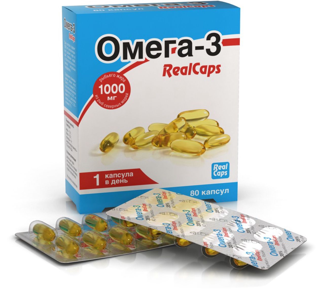 ОМЕГА-3 РЕАЛКАПС КАПС 1,4 №80