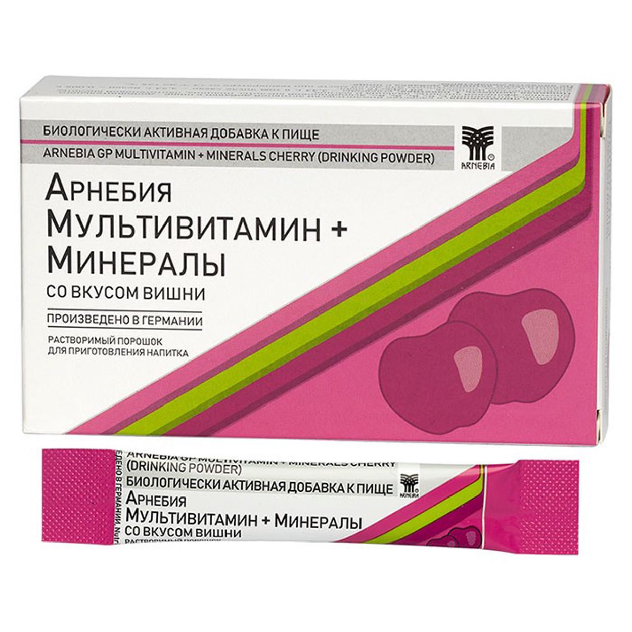 АРНЕБИЯ МУЛЬТИВИТАМИН+МИНЕРАЛЫ ВИШНЯ 5Г №10