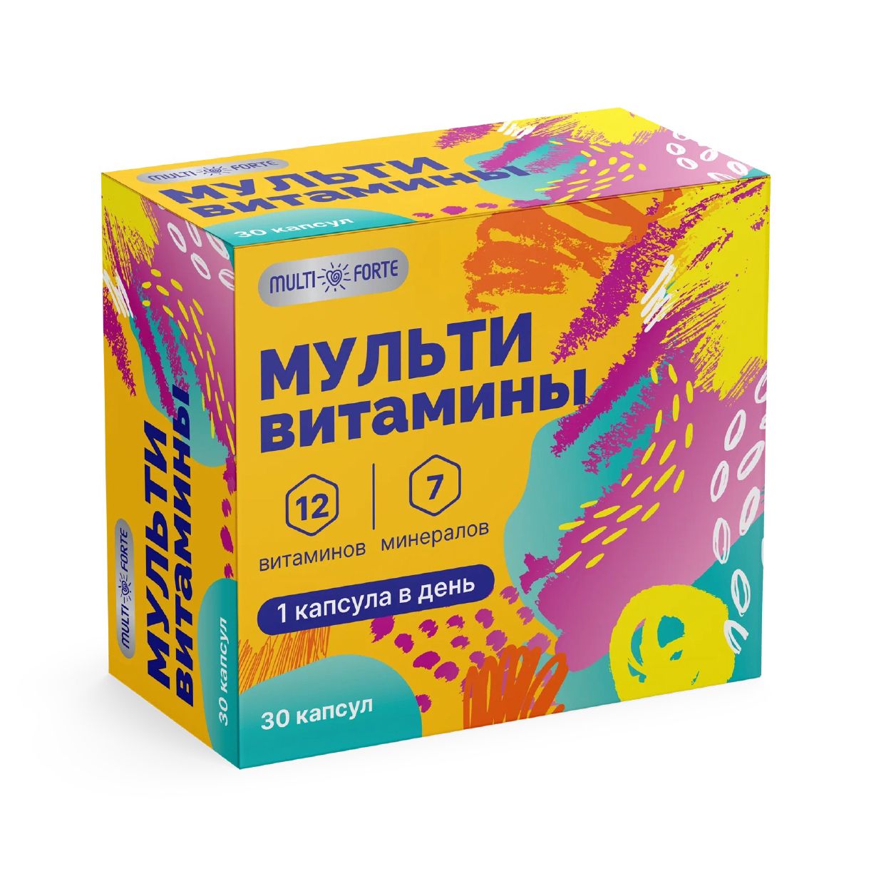 МУЛЬТИВИТАМИНЫ ВИТАМИНЫ/МИНЕРАЛЫ Д/ВЗР МУЛЬТИФОРТЕ КАПС №30