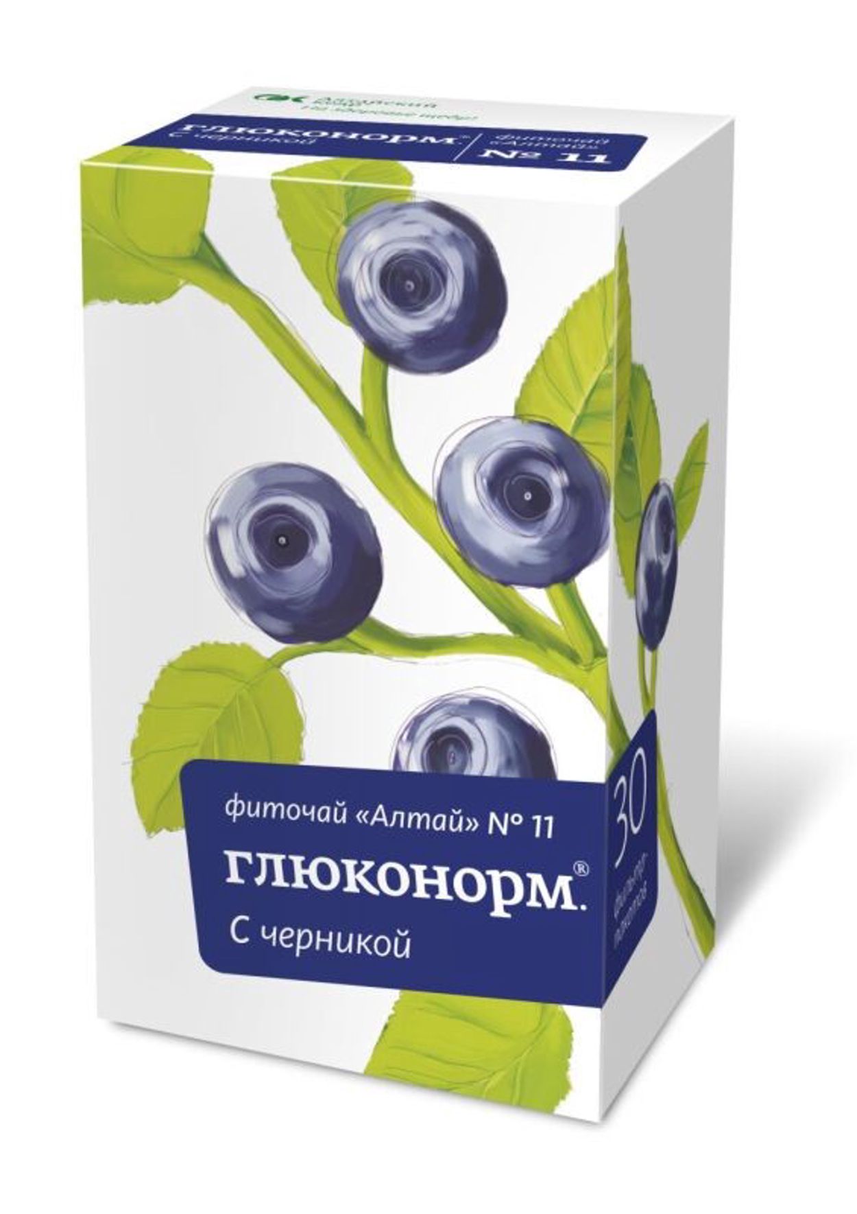 ФИТОЧАЙ АЛТАЙ №11 ГЛЮКОНОРМ ЧЕРНИКА Ф/П 2Г №30