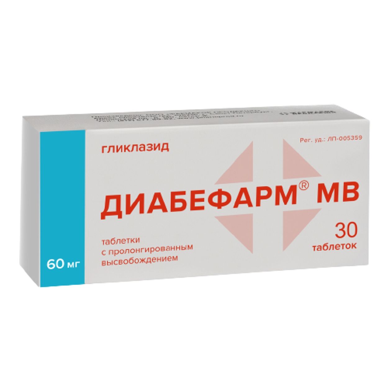 ДИАБЕФАРМ МВ ТАБ ПРОЛОНГ 60МГ №30