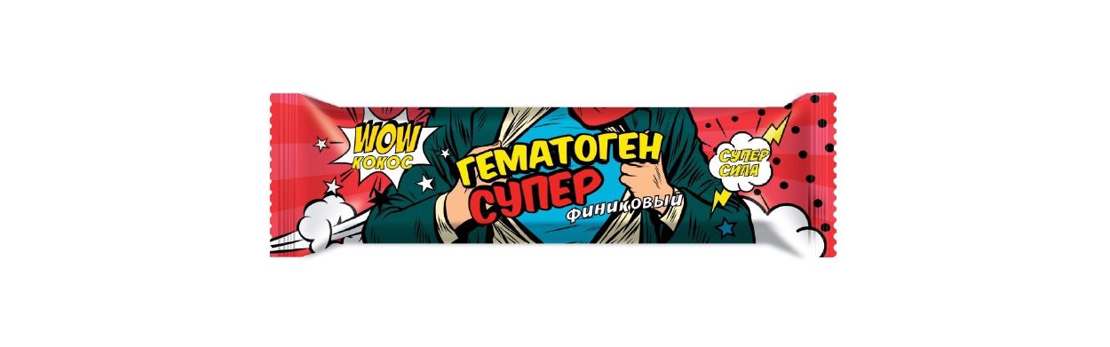 ГЕМАТОГЕН СУПЕР ФИНИКОВЫЙ ФРУКТОВО-ОРЕХОВЫЙ Б/САХАРА С КОКОСОМ 40Г 6111