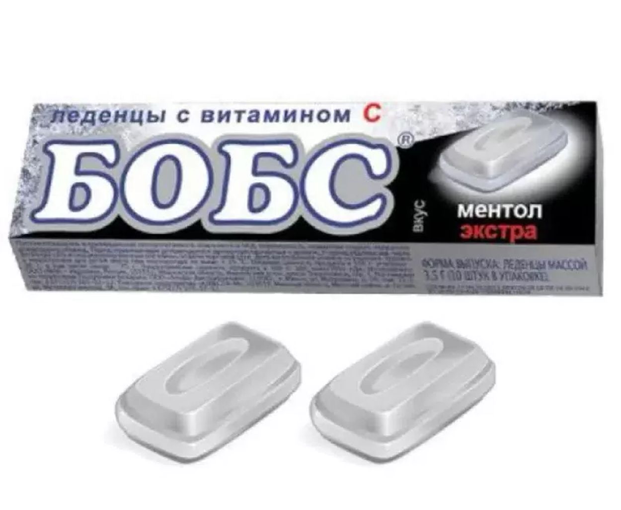 ЛЕДЕНЦЫ БОБС МЕНТОЛ ЭКСТРА 35Г БАД