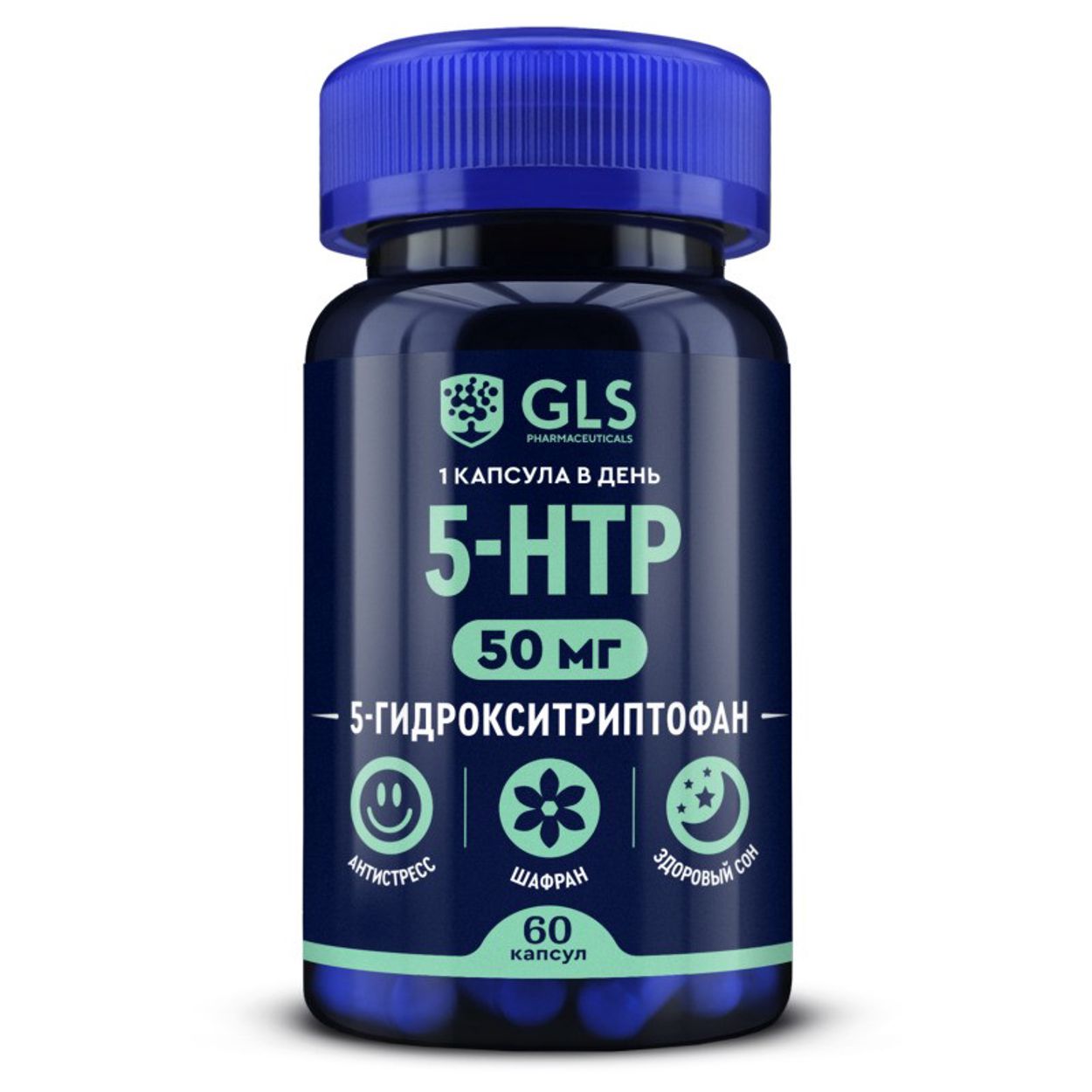 ДЖИЭЛЭС 5-HTP С ЭКСТРАКТОМ ШАФРАНА КАПС №60 БАД