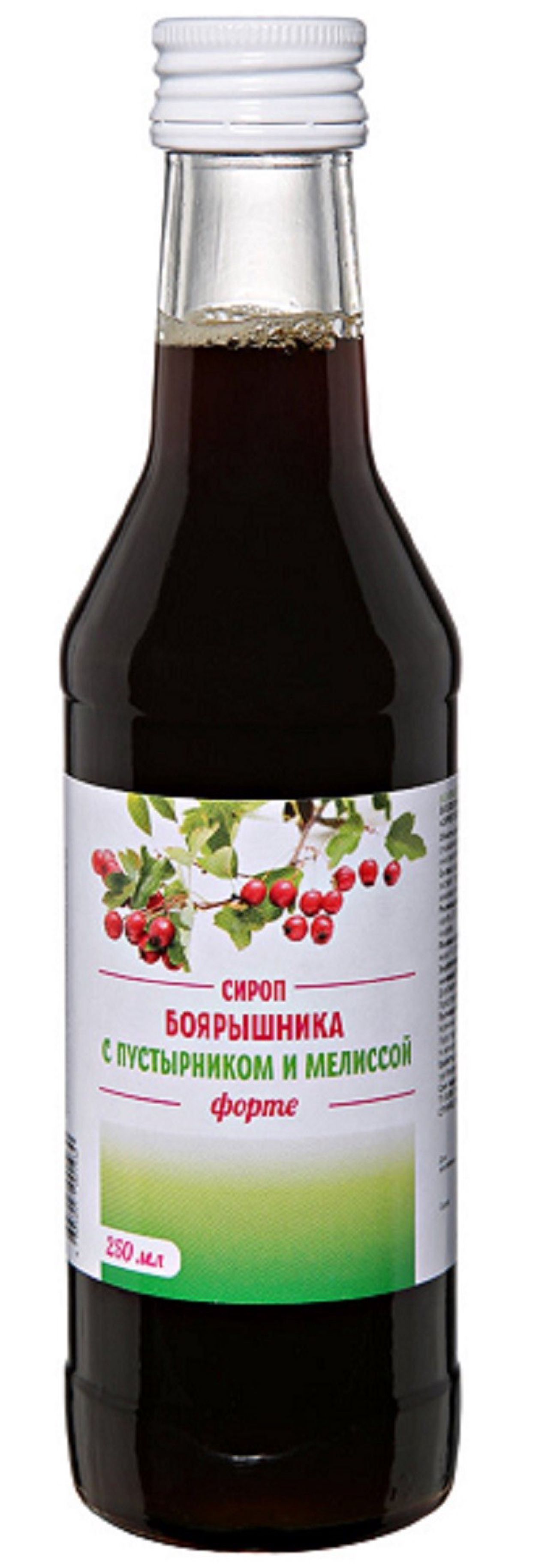 СИРОП БОЯРЫШНИКА С ПУСТЫРНИКОМ И МЕЛИССОЙ ФОРТЕ 250МЛ
