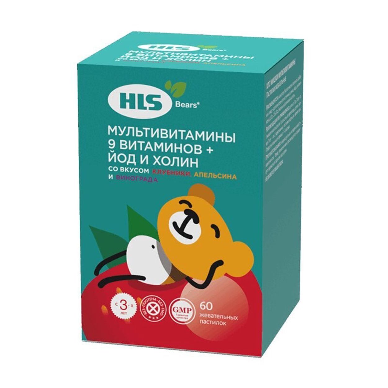 ЭЙЧЭЛЭС/HLS МИШКИ МУЛЬТИ ПЛЮС ПАСТ ЖЕВ №60