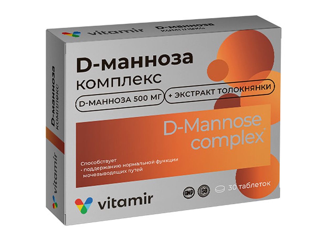 Д-МАННОЗА КОМПЛЕКС ТАБ №30 БАД