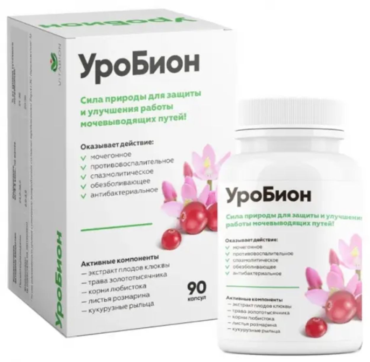 УРОБИОН КАПС 400МГ №90
