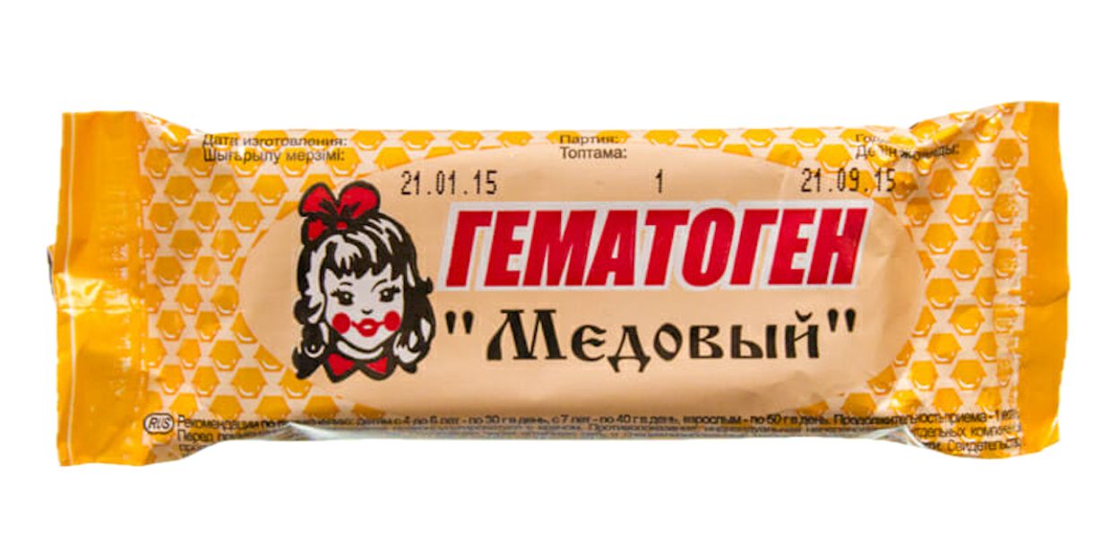 ГЕМАТОГЕН МЕДОВЫЙ 40Г ПЛИТКА