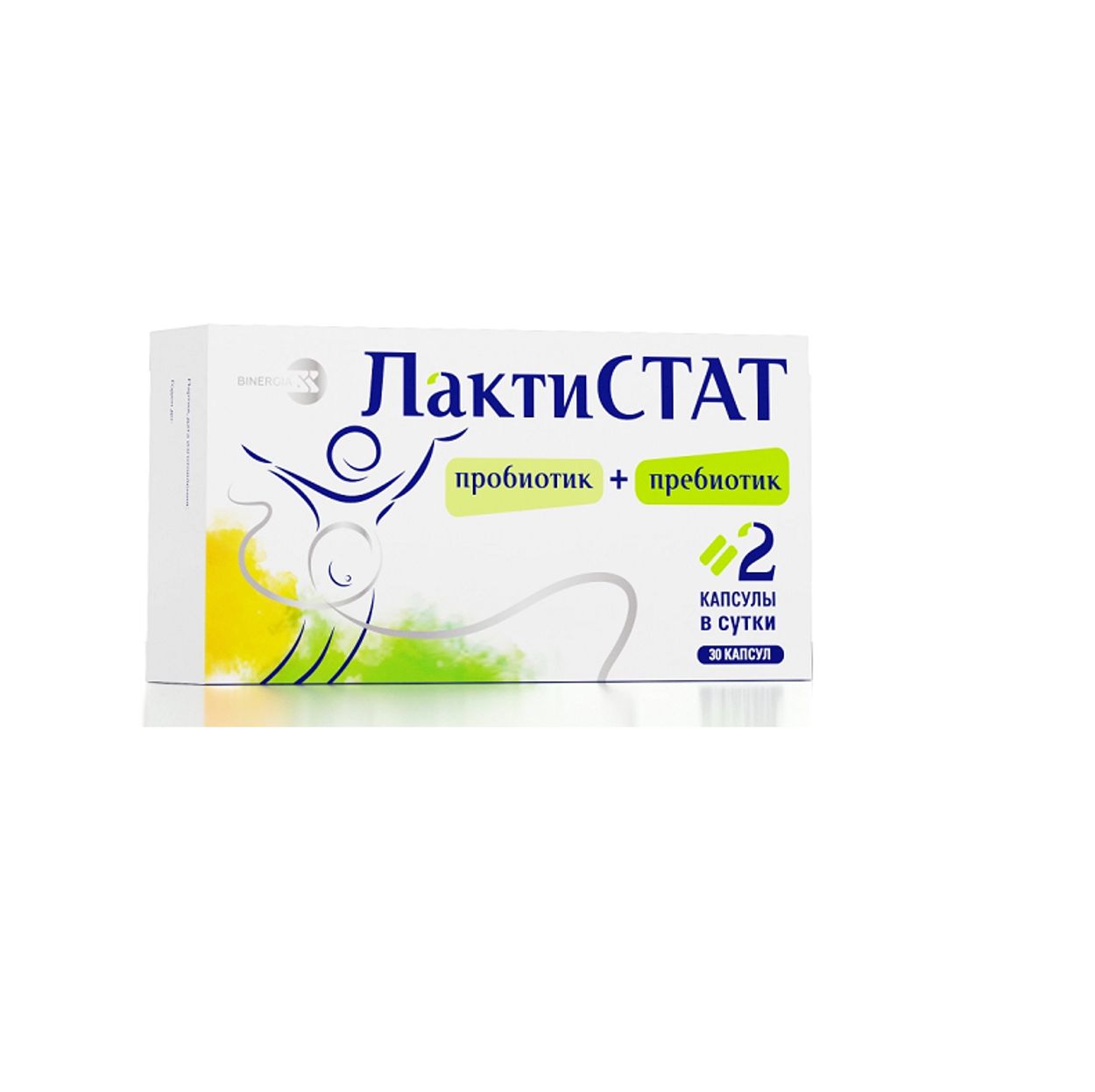 ЛАКТИСТАТ ПРОБИОТИК/ПРЕБИОТИК КАПС №30