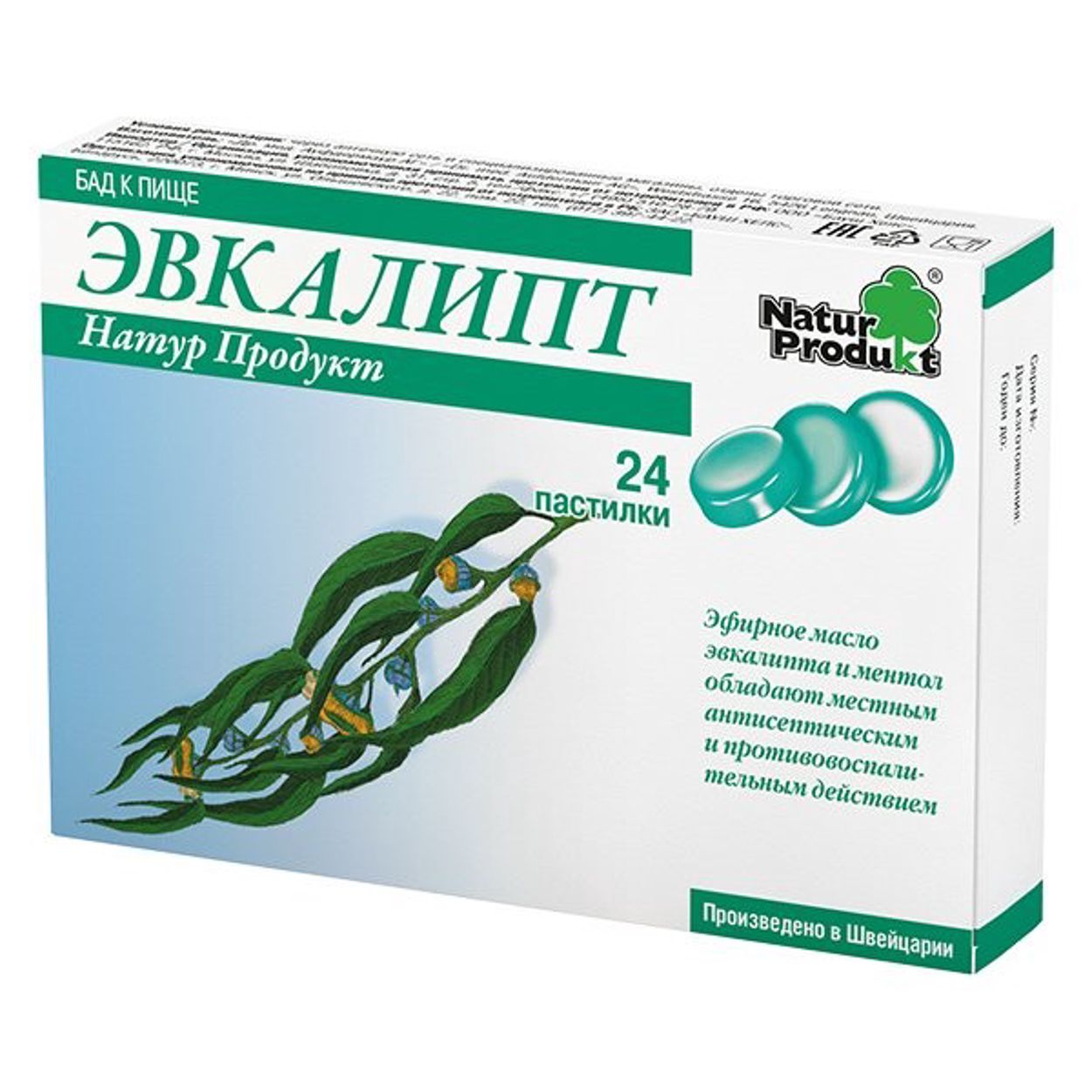ЭВКАЛИПТ НАТУР ПРОДУКТ ПАСТ №24 БАД