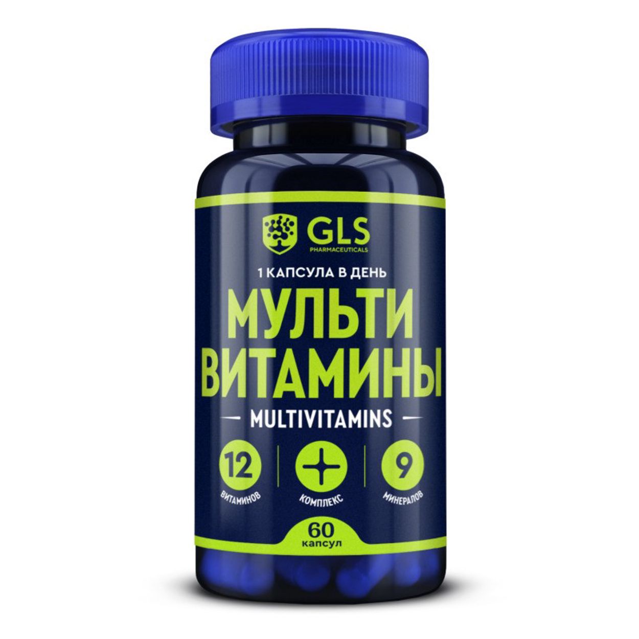 ДЖИЭЛЭС МУЛЬТИВИТАМИНЫ В12/В9 КАПС №60
