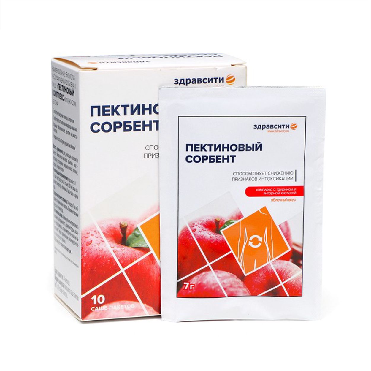 ЗДРАВСИТИ ПЕКТИНОВЫЙ КОМПЛЕКС ПОР САШЕ-ПАК ЯБЛОКО №10