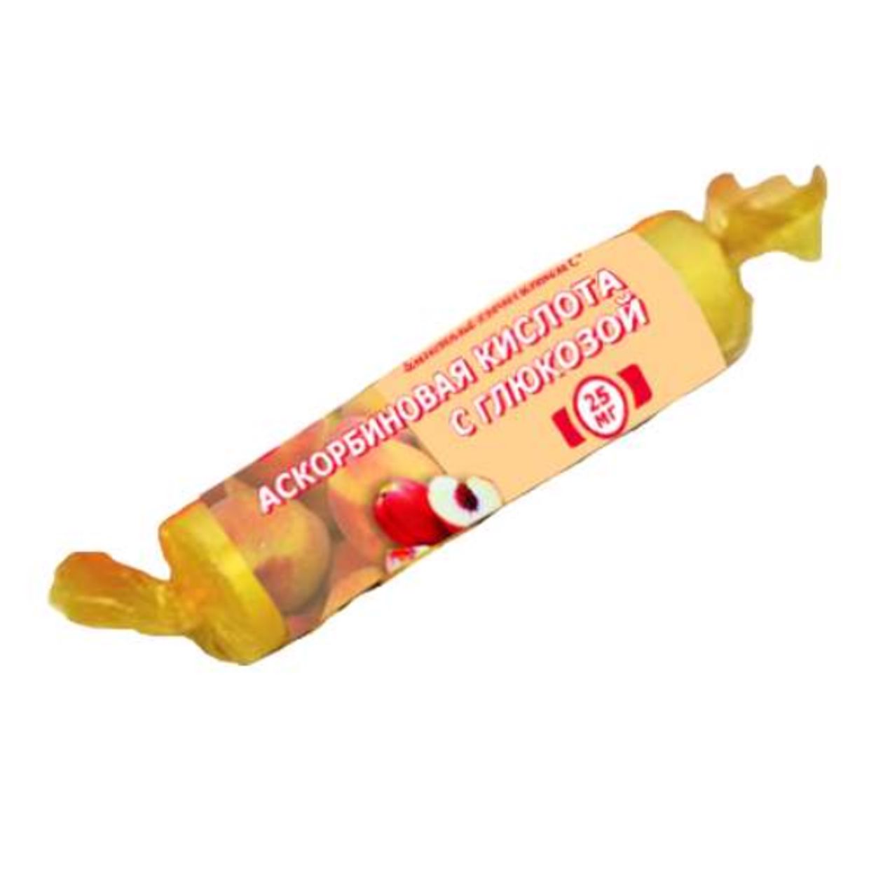 АСКОРБИНОВАЯ КИСЛОТА С ГЛЮКОЗОЙ ГЛЕНВИТОЛ ПЕРСИК ТАБ №10 СТРИП