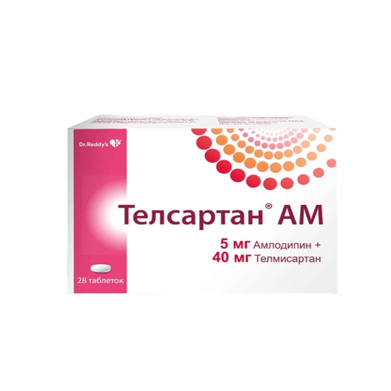 ТЕЛСАРТАН АМ ТАБ 10МГ+80МГ №28