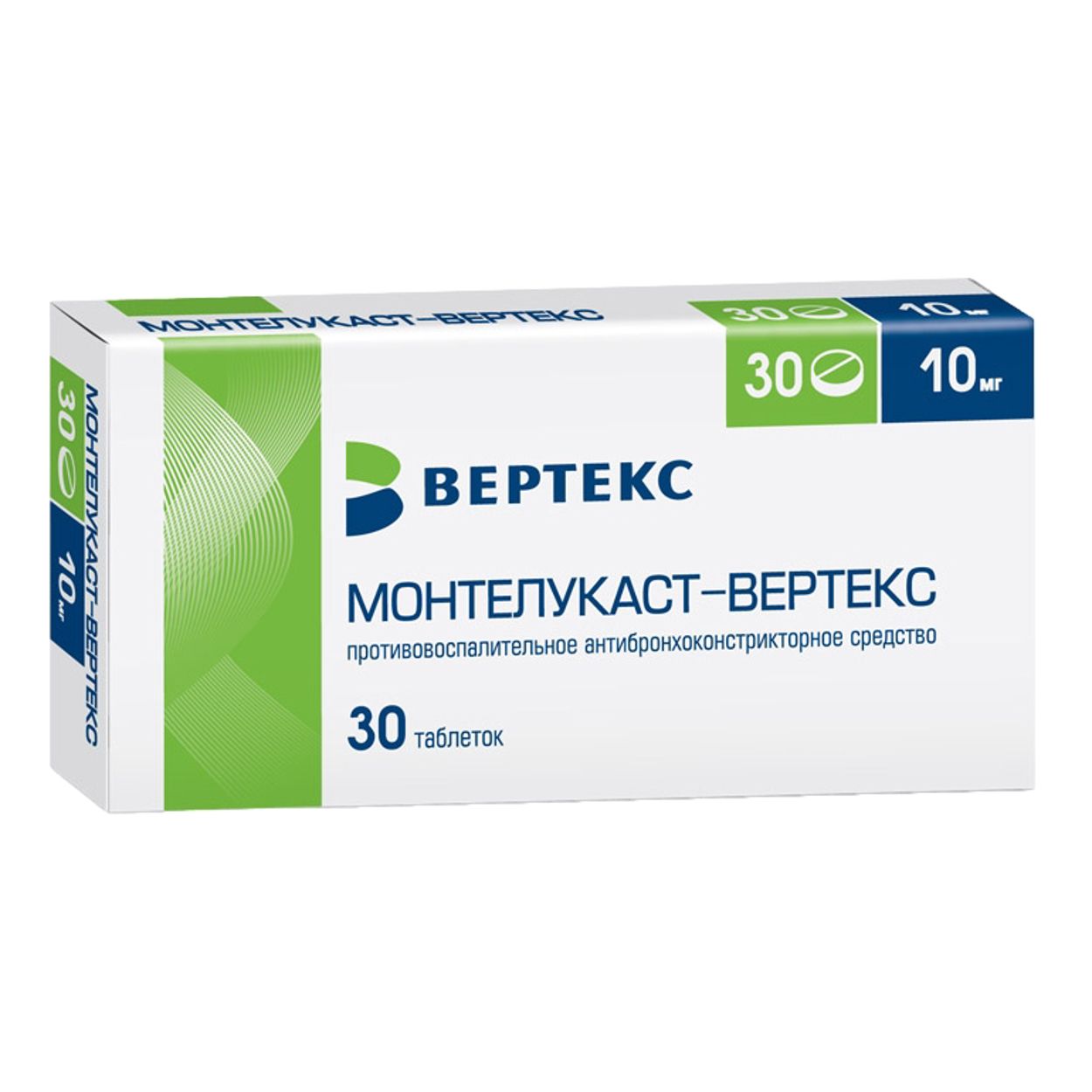 МОНТЕЛУКАСТ-ВЕРТЕКС ТАБ П/О 10МГ №30