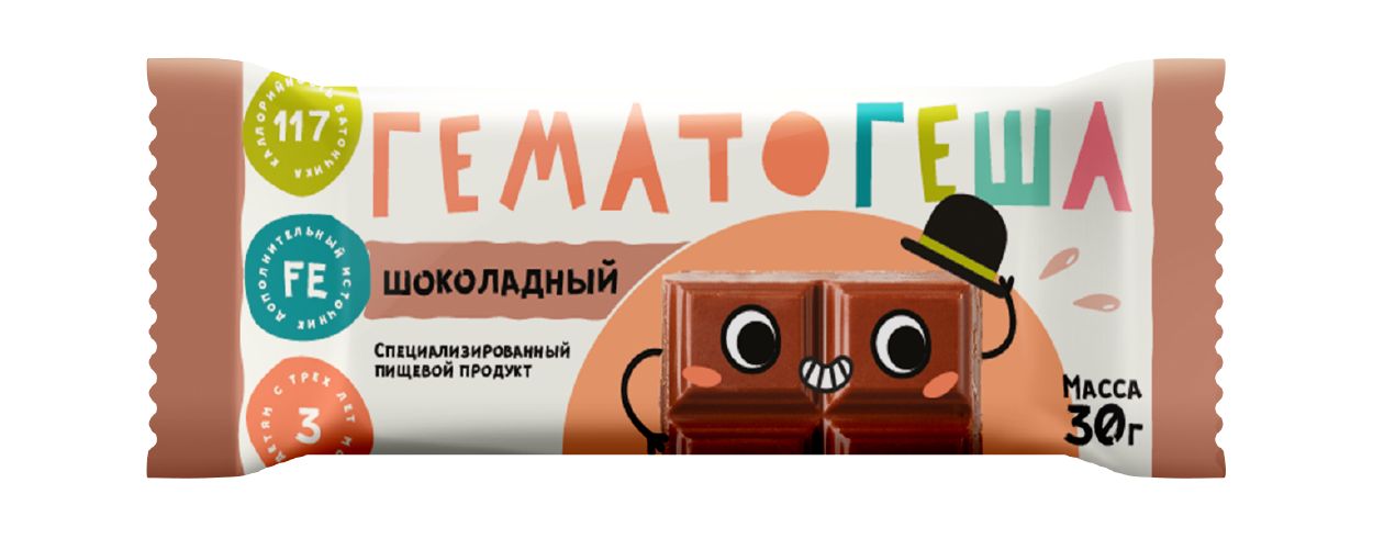 ГЕМАТОГЕША ШОКОЛАДНЫЙ 30Г
