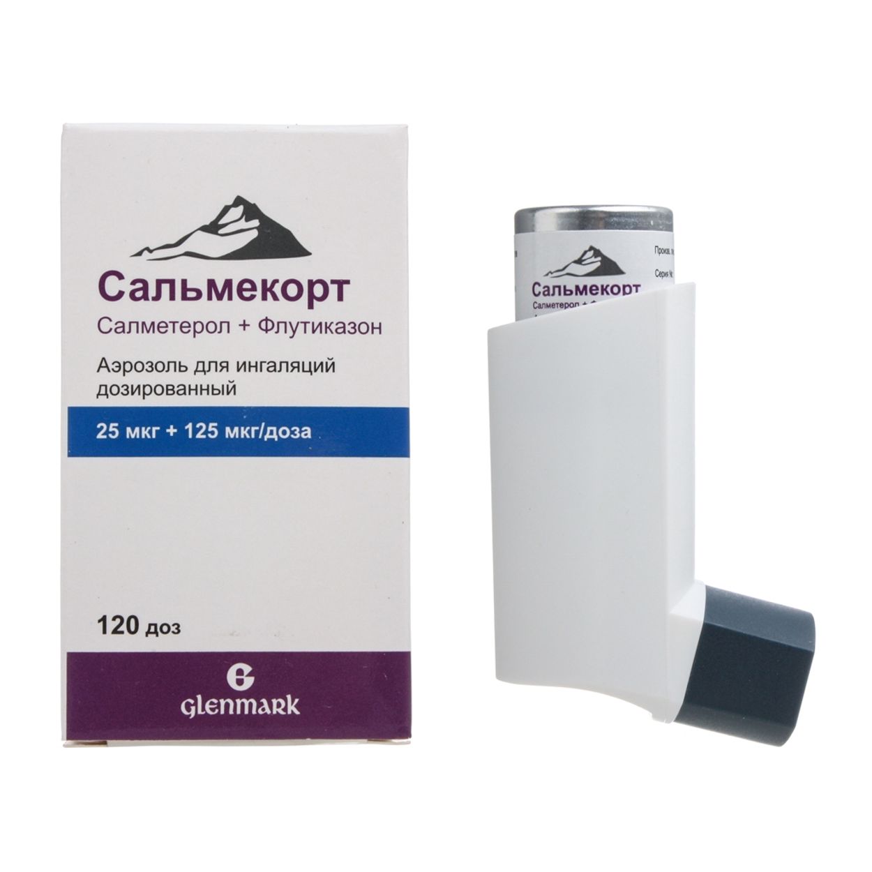 САЛЬМЕКОРТ АЭР Д/ИНГ ДОЗИР 25МКГ+125МКГ/ДОЗА 120ДОЗ