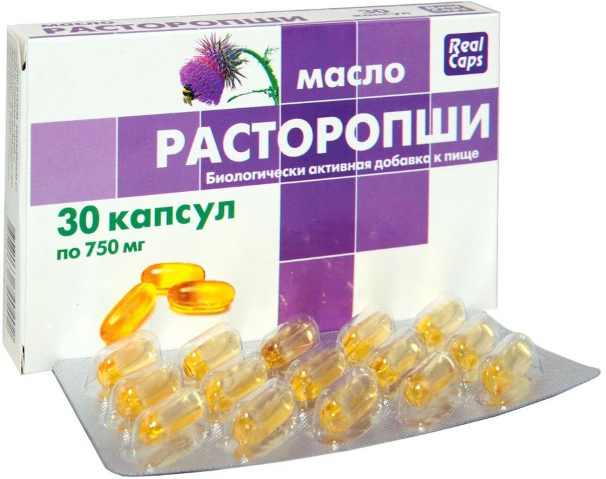 МАСЛО РАСТОРОПШИ КАПС 750МГ №30