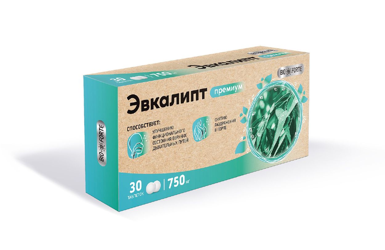 ЭВКАЛИПТ ПРЕМИУМ БИОФОРТЕ ТАБ Д/РАССАС №30 БАД